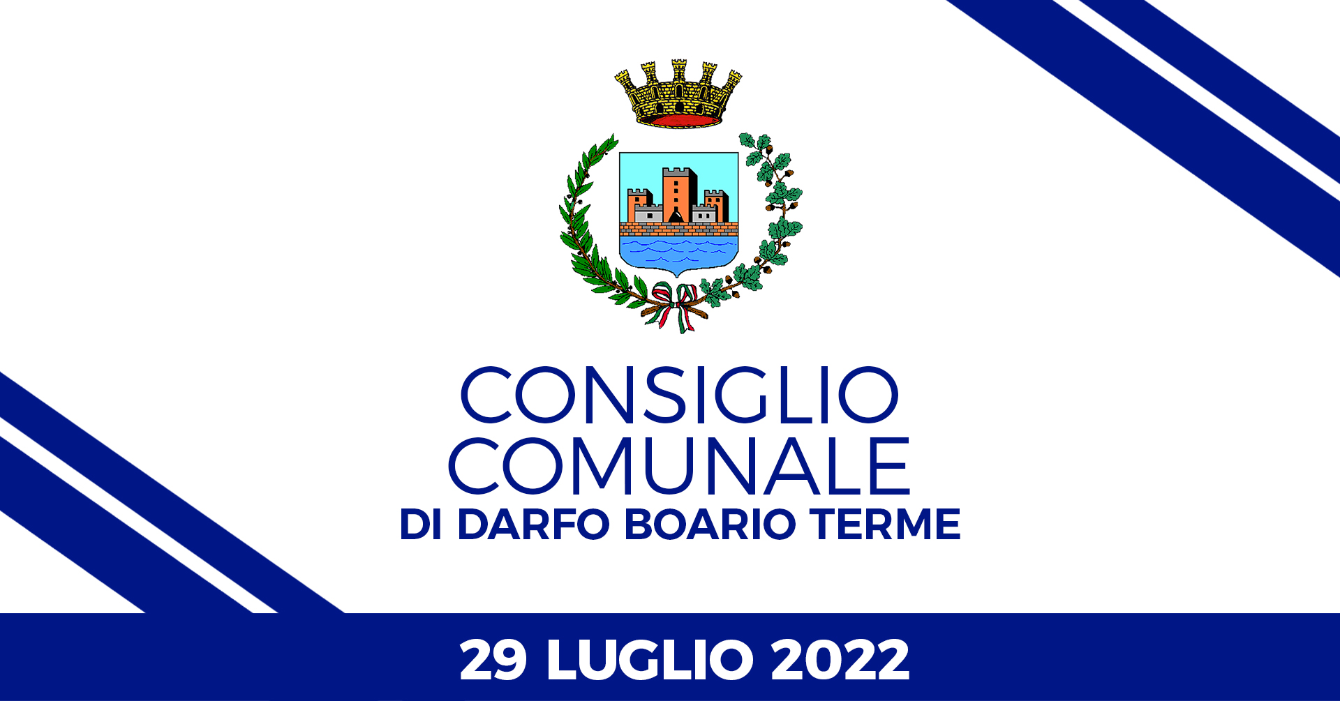 Consiglio Comunale di Darfo Boario Terme del 29 luglio 2022